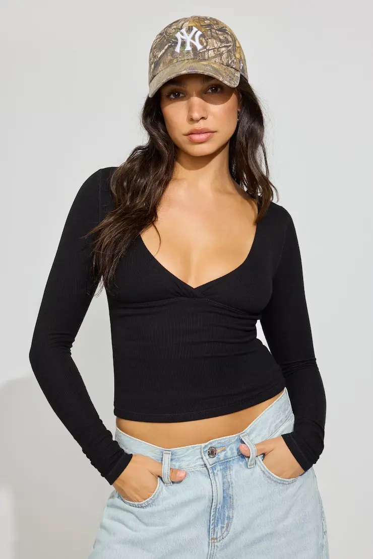 Crossover Long Sleeve Top